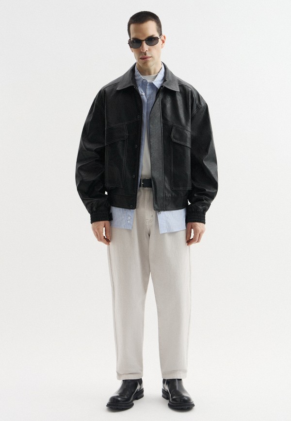 Mademan Куртка кожаная - фото 2