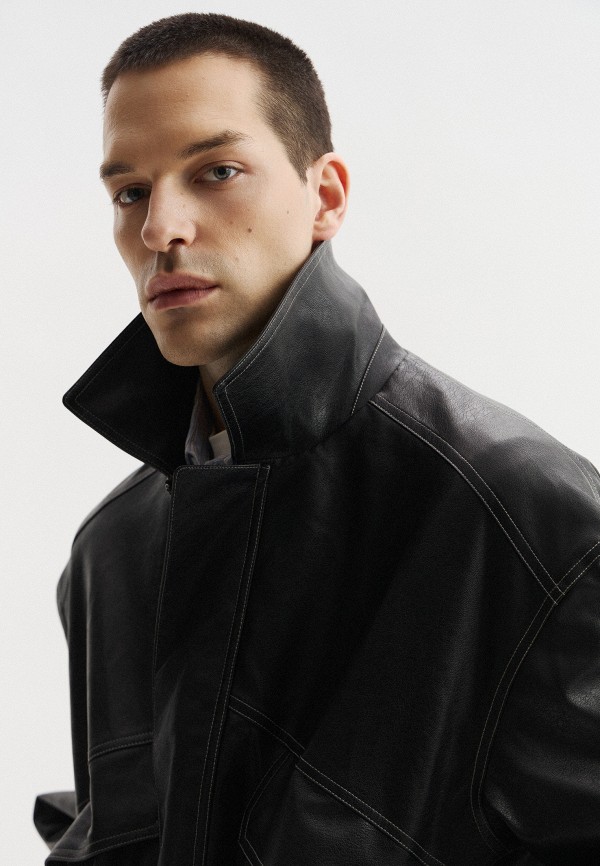 Mademan Куртка кожаная - фото 4