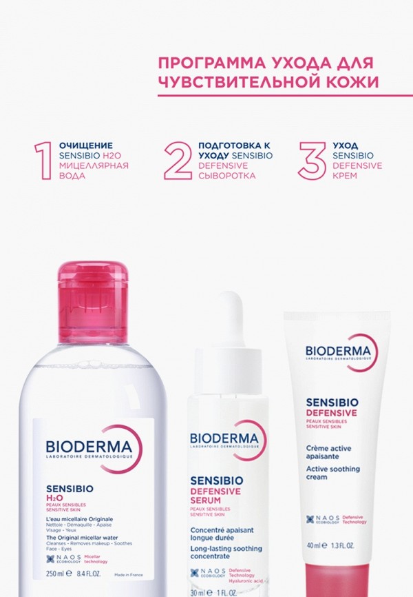 Bioderma Мицеллярная вода - для чувствительной кожи лица и контура глаз - фото 6