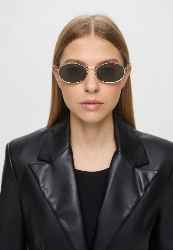 ☆らら☆  Очки солнцезащитные Prada PR 65ZS ZVN70L, цвет: золотой