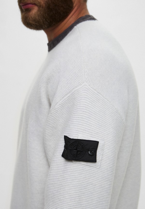 Джемпер Stone Island, цвет: белый, RTLAES367001 — купить в