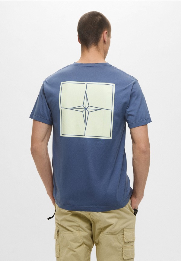Футболка Stone Island, цвет: синий, RTLAES494601 — купить в интернет ...