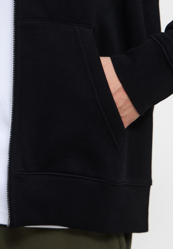 Polerón M Nk Club Bb Fz Hoodie Negro Hombre | Cuotas sin interés