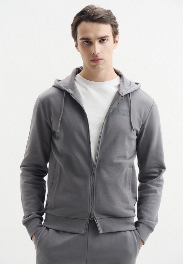 EA7 Толстовка - TRAIN LOGO SERIES M OVERSIZE  LOGO HOODIE FZ COFT - фото 1