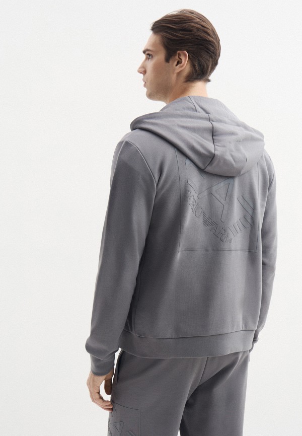 EA7 Толстовка - TRAIN LOGO SERIES M OVERSIZE  LOGO HOODIE FZ COFT - фото 3