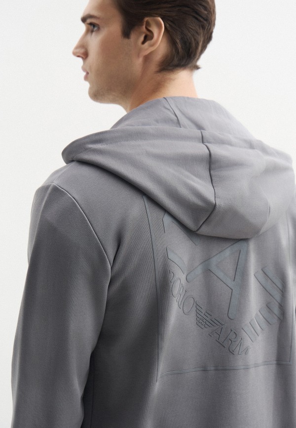 EA7 Толстовка - TRAIN LOGO SERIES M OVERSIZE  LOGO HOODIE FZ COFT - фото 6