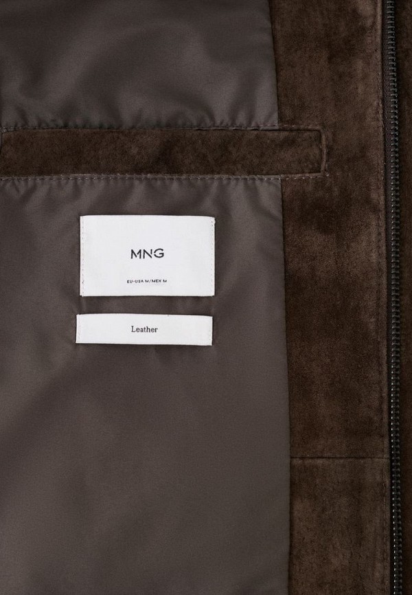 Mango Man Куртка кожаная - KIL - фото 4