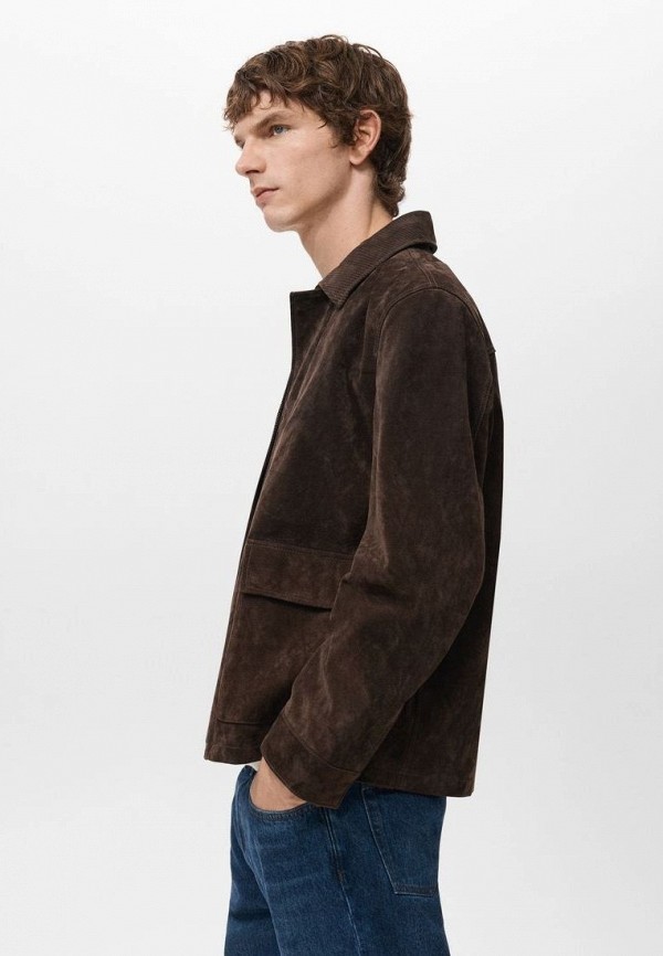 Mango Man Куртка кожаная - KIL - фото 6