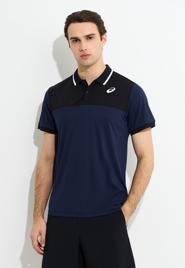 ASICS Поло - MEN COURT POLO SHIRT MIDNIGHT/BLACK - фото 1