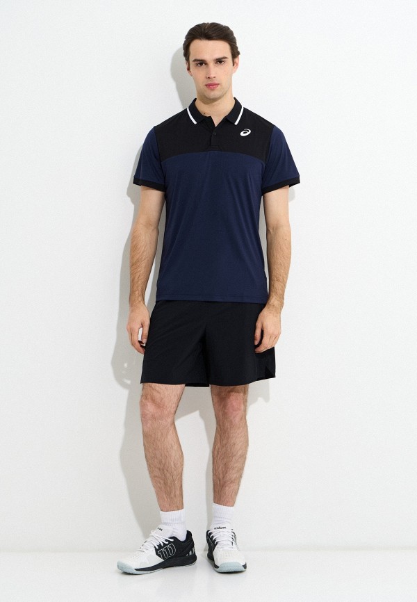 ASICS Поло - MEN COURT POLO SHIRT MIDNIGHT/BLACK - фото 2