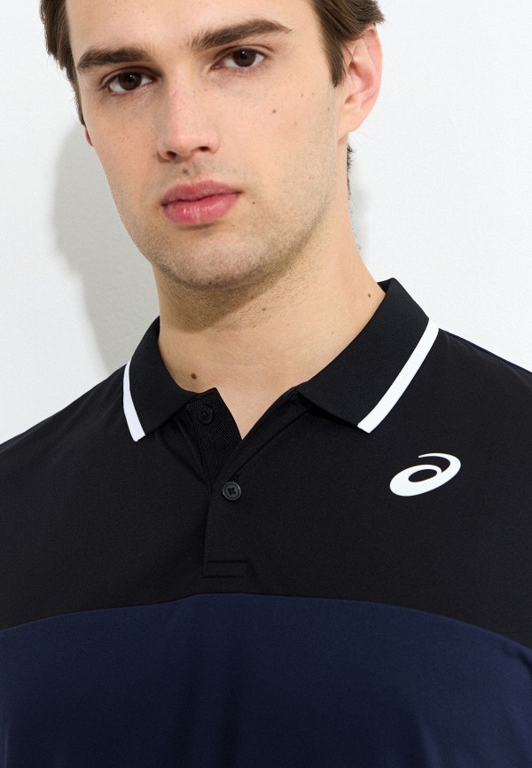 ASICS Поло - MEN COURT POLO SHIRT MIDNIGHT/BLACK - фото 4