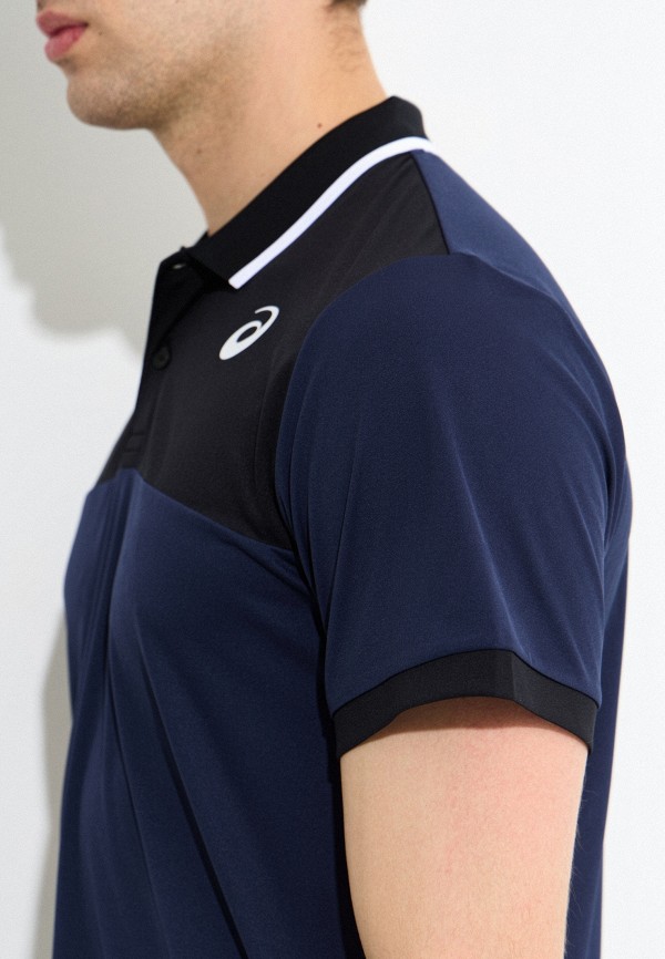 ASICS Поло - MEN COURT POLO SHIRT MIDNIGHT/BLACK - фото 5
