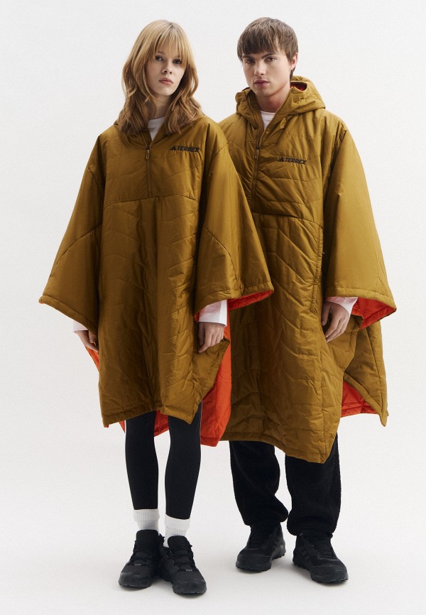 Пончо adidas XPL INS PONCHO, цвет: коричневый, RTLAEW855101