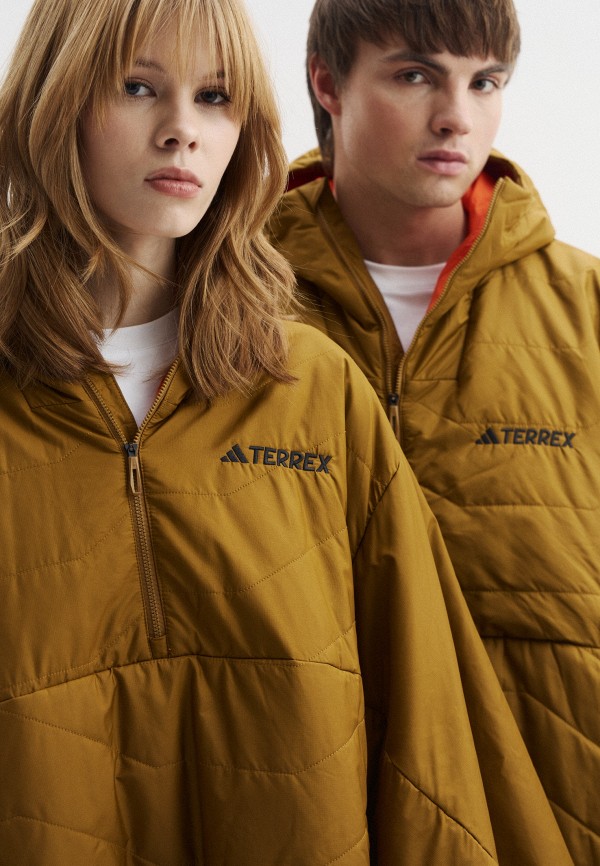 Пончо adidas XPL INS PONCHO, цвет: коричневый, RTLAEW855101