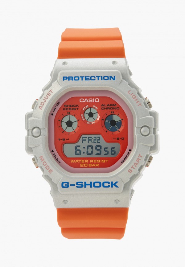 Часы Casio DW-5900EU-8A4, цвет: оранжевый, RTLAEX175801 — купить в