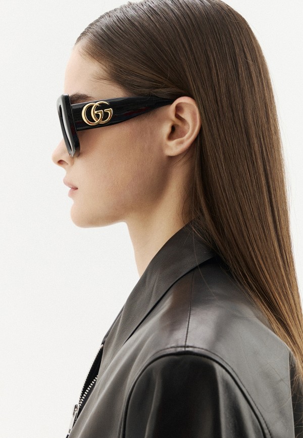 Очки солнцезащитные Gucci GG1975S 002, цвет: черный, RTLAEY460801