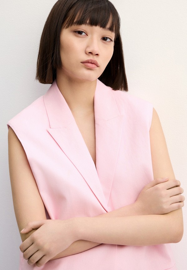 Uset Жилет - из смеси льна и хлопка - фото 5