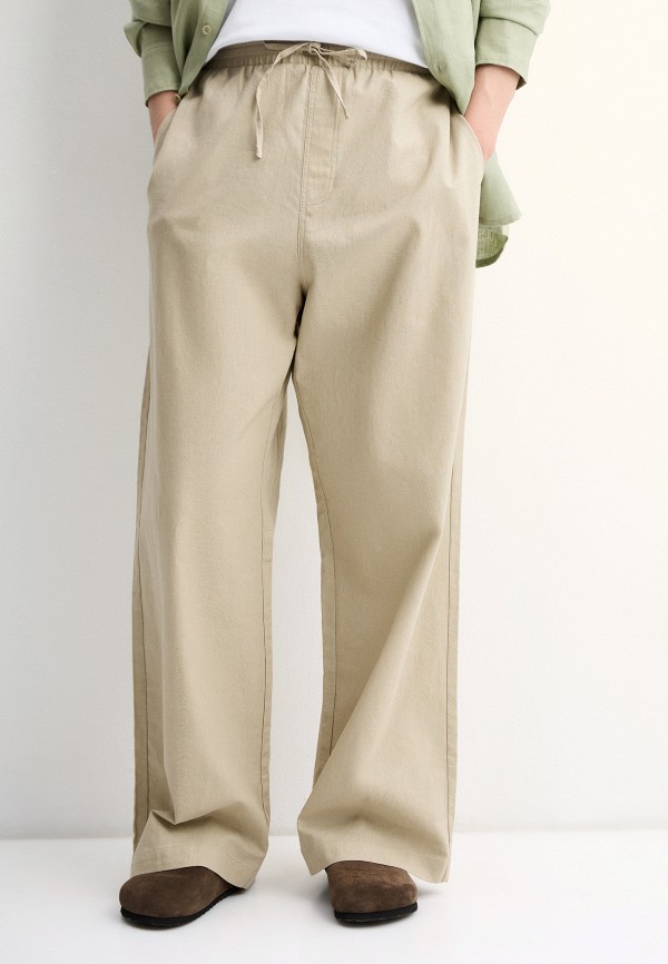 Uset Брюки - на резинке из смеси льна с хлопком - фото 1