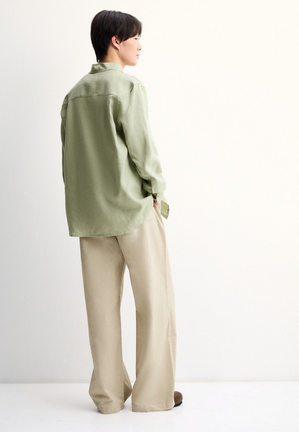 Uset Брюки - на резинке из смеси льна с хлопком - фото 3