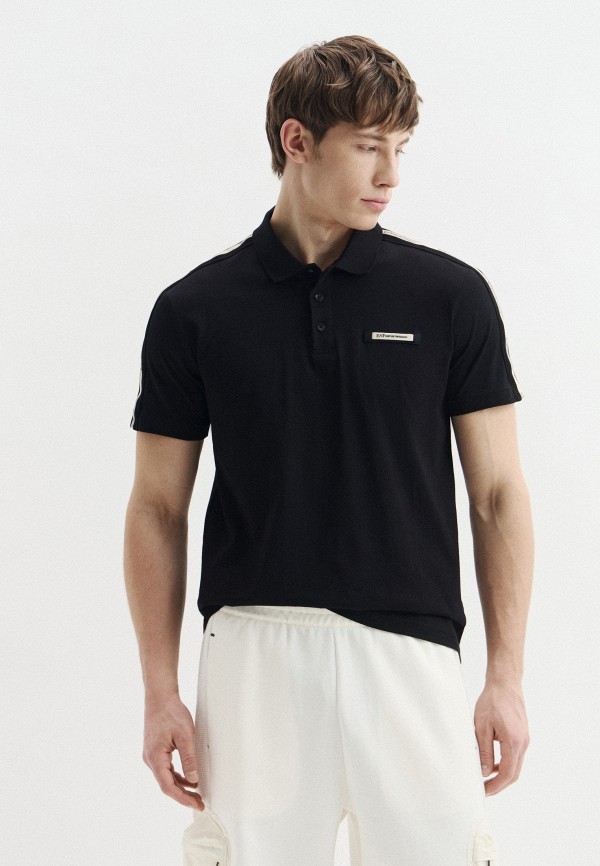 EA7 Поло - TRAIN LOGO SERIES M POLO CO TAPE - фото 1