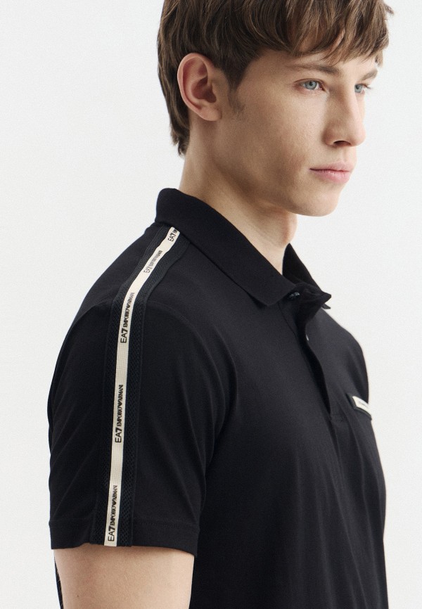 EA7 Поло - TRAIN LOGO SERIES M POLO CO TAPE - фото 4