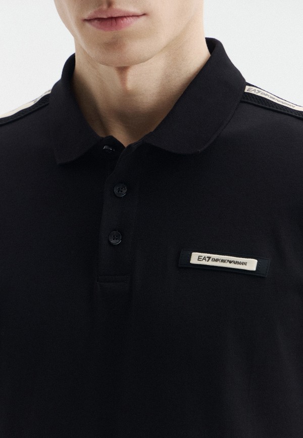 EA7 Поло - TRAIN LOGO SERIES M POLO CO TAPE - фото 5