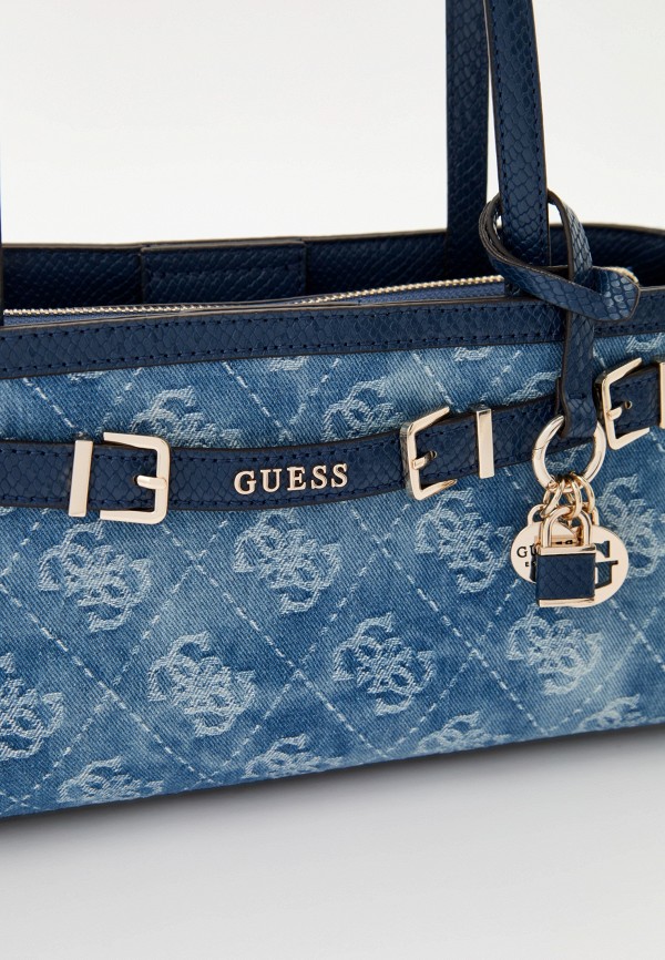 Guess Сумка джинсовая и брелок - DOVIE GFRIEND SHOULDER SATCHEL - фото 3