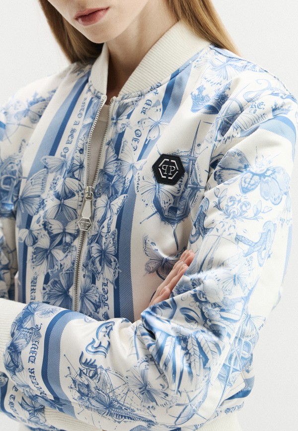 Бомбер Philipp Plein, цвет: голубой, RTLAFE877801 — купить в интернет ...