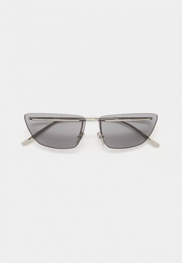 Очки солнцезащитные Prada PR C52S 1BC50Q, цвет: серебряный