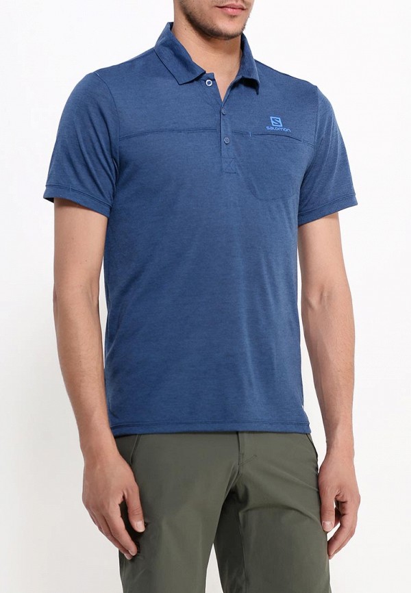 Salomon Поло - EXPLORE POLO M Midnight Blue - фото 3
