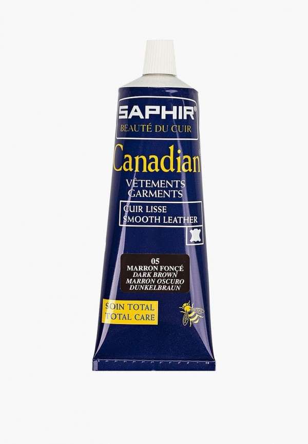 Saphir Крем для обуви Canadian, темно-коричневый, 75 мл