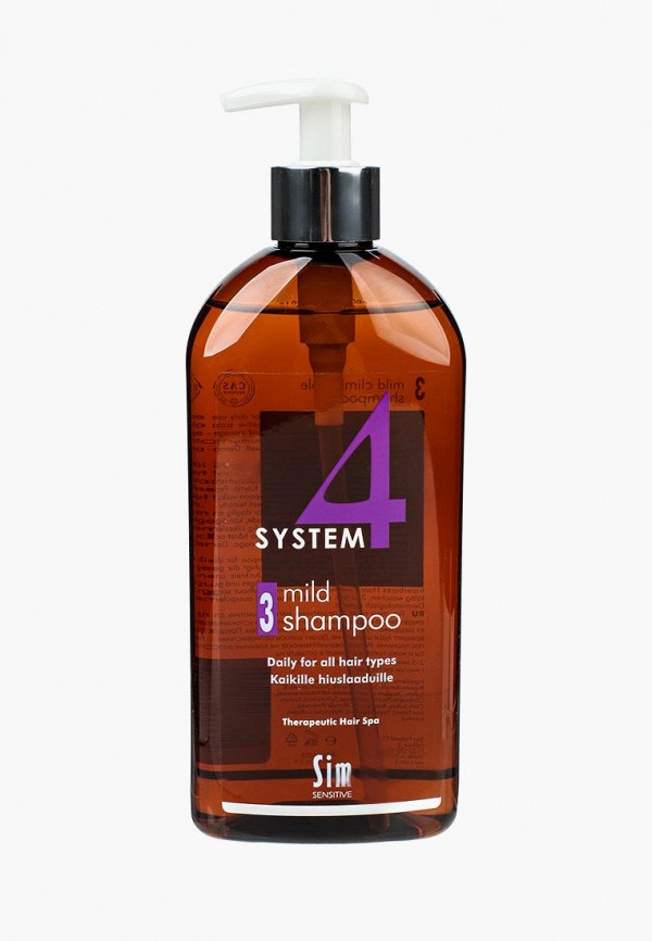 Sim Sensitive Шампунь - Терапевтический №3 SYSTEM 4  Mild Climbazole Shampoo 3 , 500 мл - фото 1