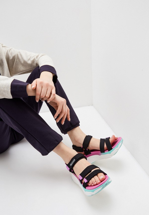 skechers max cushioning swag sandals