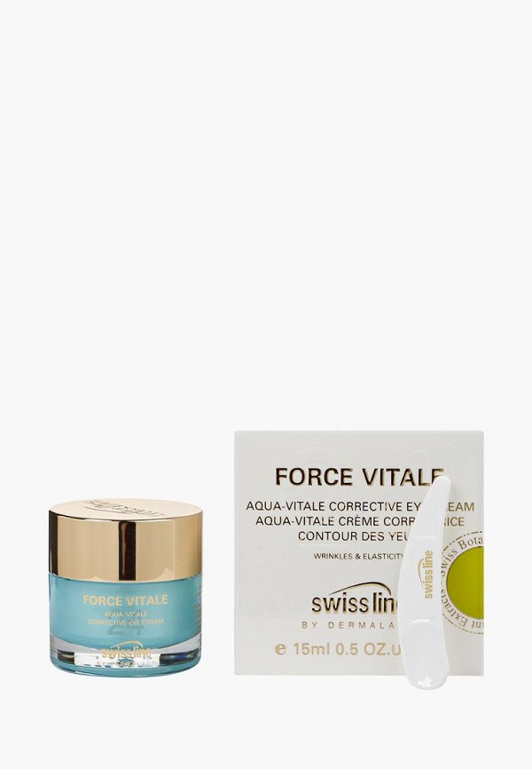 Swiss Line Крем для кожи вокруг глаз - FORCE VITALE Аква Виталь корректирующий, 15 мл - фото 1