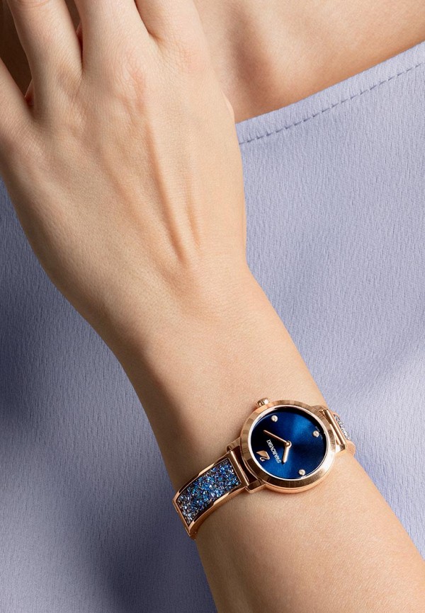 Часы Swarovski® COSMIC ROCK, цвет: синий, SW016DWDVQR0 — купить в интернет-магазине Lamoda