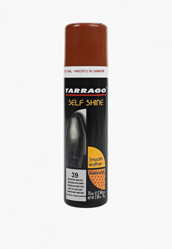 Tarrago Крем для обуви - для блеска Self Shine, средне-коричневый, 75 мл - фото 1