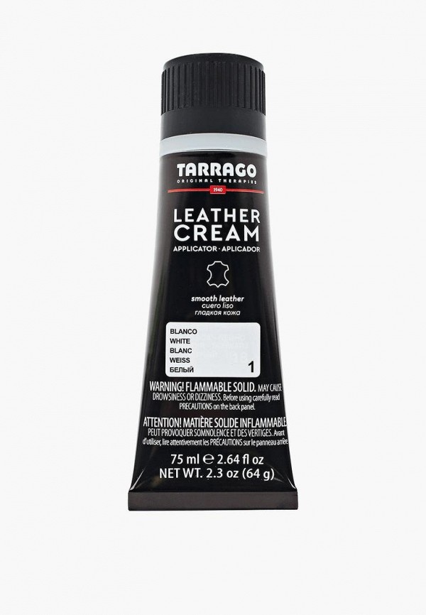 Tarrago Крем для обуви - в тюбике Leather Cream, белый, 75 мл - фото 1
