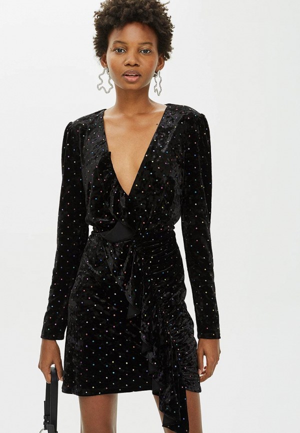 Платье Topshop, цвет: черный, TO029EWCYGK0 — купить в интернет-магазине  Lamoda