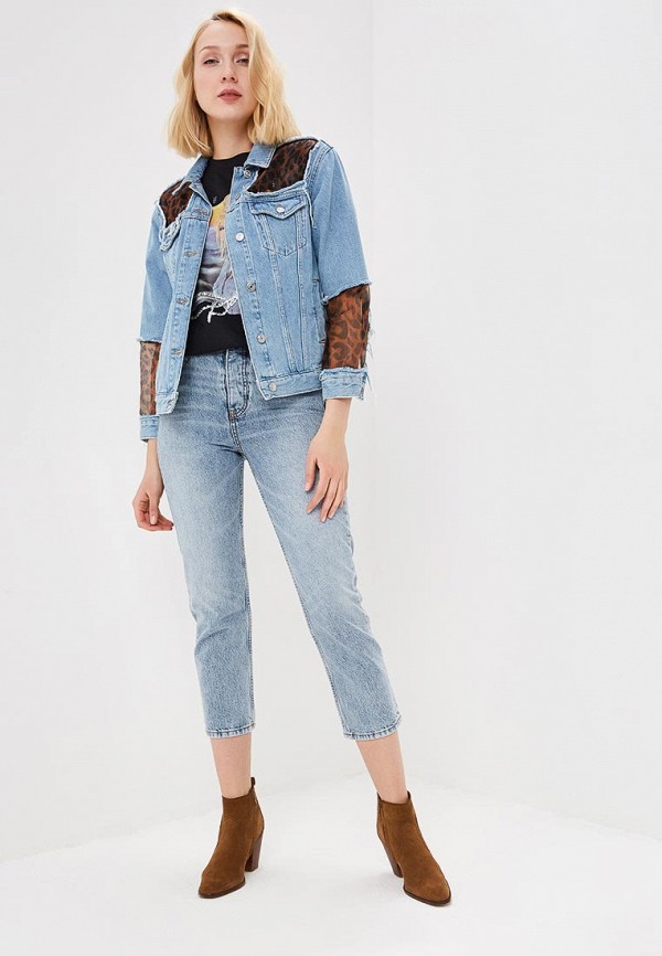 Джинсы Topshop EDITOR, цвет: голубой 