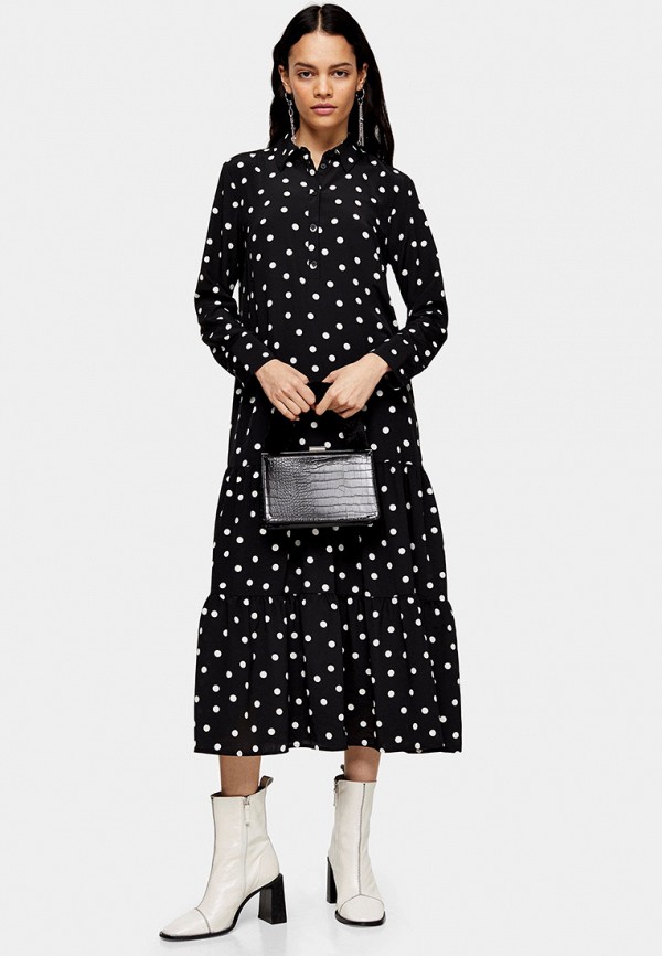 Платье Topshop, цвет: черный, TO029EWIATD0 — купить в интернет-магазине  Lamoda
