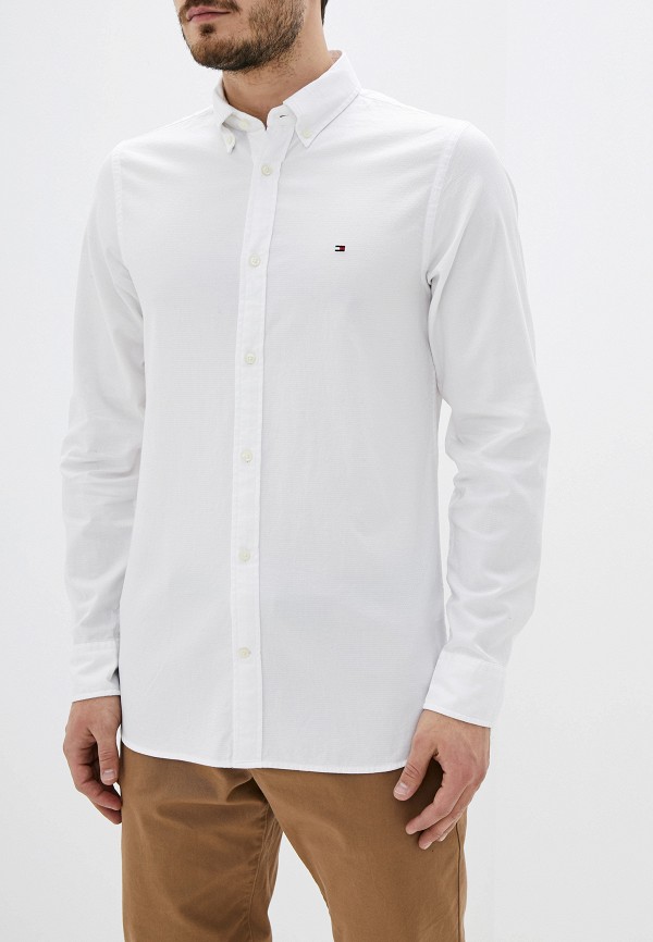 Рубашка Tommy Hilfiger, цвет: белый, TO263EMHKTC1 — купить в  интернет-магазине Lamoda