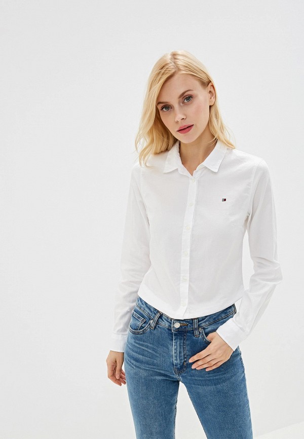 Рубашка Tommy Hilfiger, цвет: белый, TO263EWGZR19 — купить в  интернет-магазине Lamoda