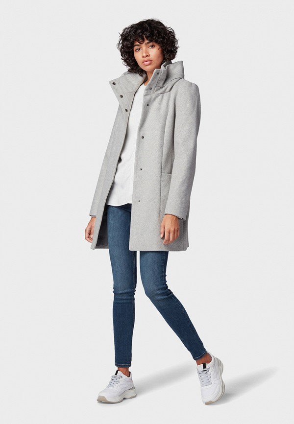 Блуза Tom Tailor Denim, цвет: белый, TO793EWGXBN5 — купить в интернет ...