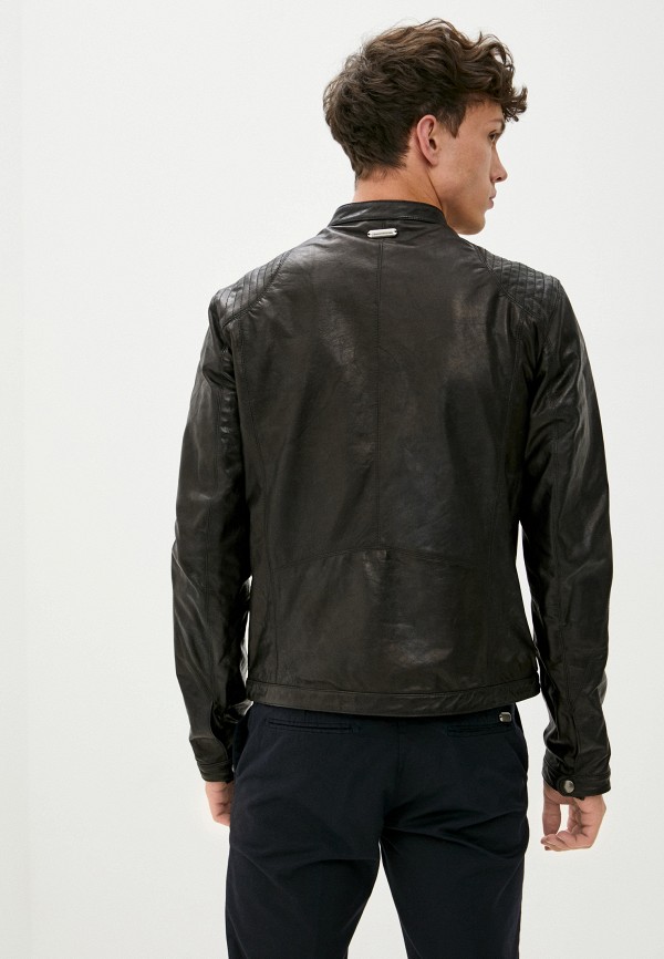 Куртка кожаная Trussardi Collection, цвет: черный, TR031EMJVGO9 ...