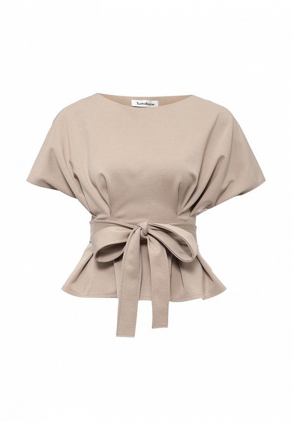 Блуза Tutto Bene, цвет: бежевый, TU009EWIWF03 — купить в интернет ...