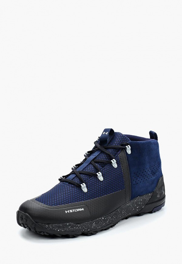 Ботинки трекинговые Under Armour UA Burnt River 2.0 Mid, цвет: синий,  UN001AMXSB35 — купить в интернет-магазине Lamoda