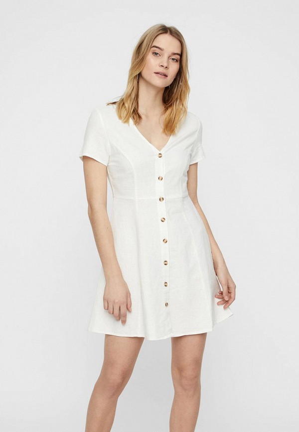 Платье Vero Moda, цвет: белый, VE389EWDLWK3 — купить в интернет ...