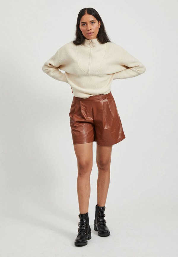 Vila Шорты кожаные - фото 2