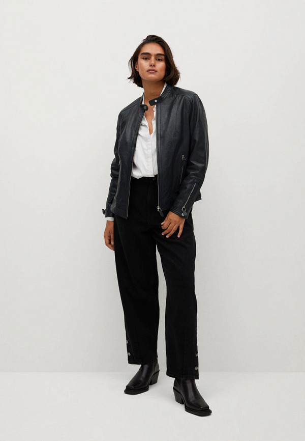 Violeta by Mango Куртка кожаная - - CHELSEA7 - фото 2