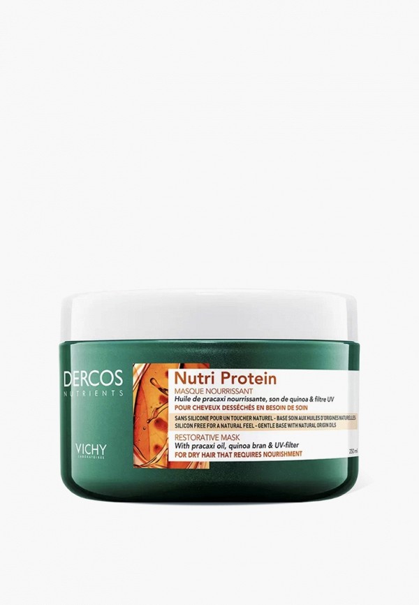 Vichy Маска для волос Восстанавливающая Dercos Nutrients Nutri Protein для секущихся и поврежденных, 250 мл